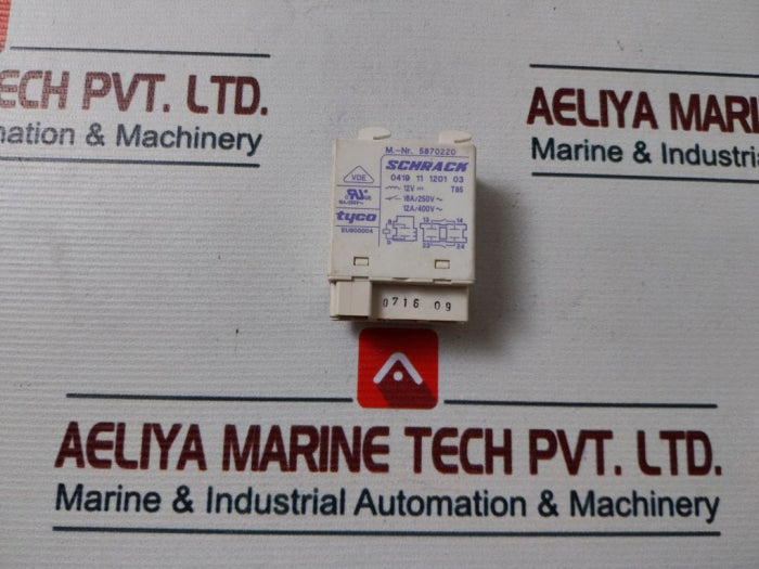Schrack 0419 11 1201 03 Heater Relay
