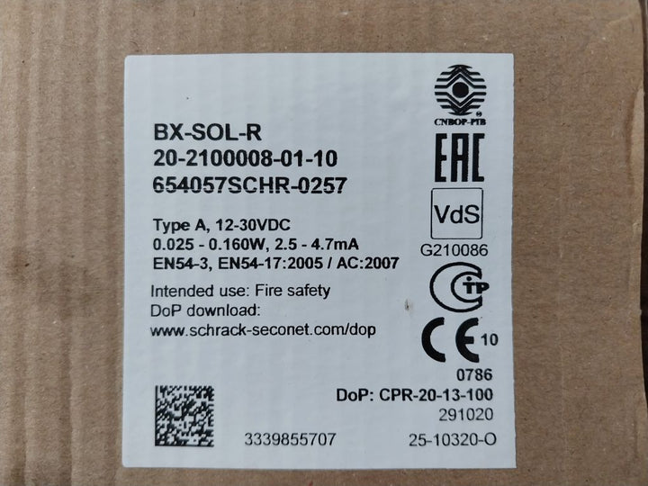 Schrack Seconet Bx-sol-r Loop Sounder