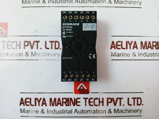 Schrack Mt78740 Relay Base Socket 10a 400vac , 10a 300vac