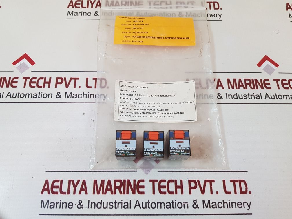Lot of 11X Schrack PT570L24 Relay