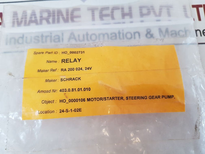 Lot of 11X Schrack PT570L24 Relay