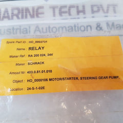 Lot of 11X Schrack PT570L24 Relay