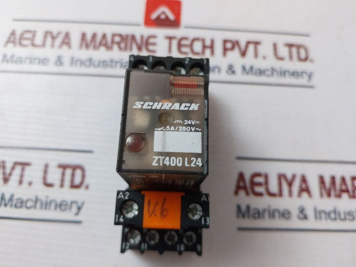Schrack Zt400 L24 Relay With Base 5A/250V