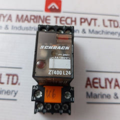 Schrack Zt400 L24 Relay With Base 5A/250V