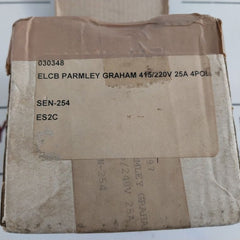 Schupa/Parmley Graham Sen 254 25Amp 4 Pole Earth Leakage Circuit