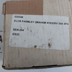 Schupa/Parmley Graham Sen 254 25Amp 4 Pole Earth Leakage Circuit