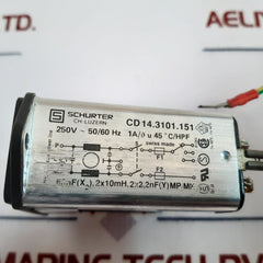 Schurter Cd 14.3101.151 Power Entry Module With Filter