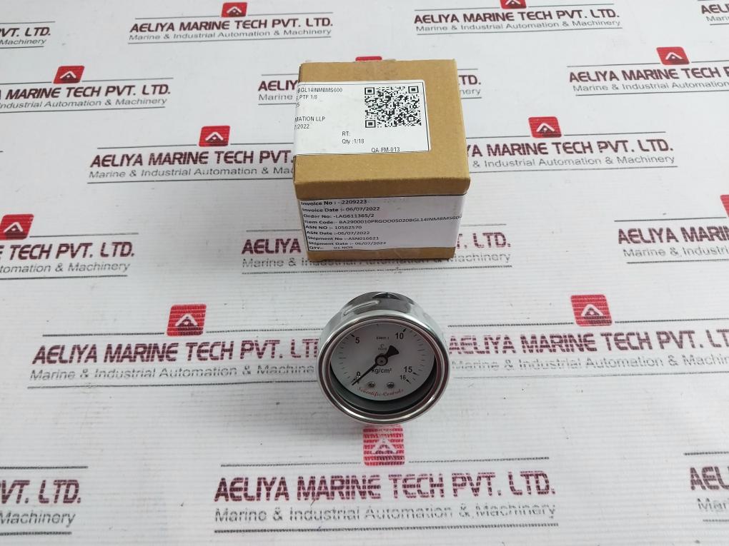 Sciientific-controls En837-1 Pressure Gauge