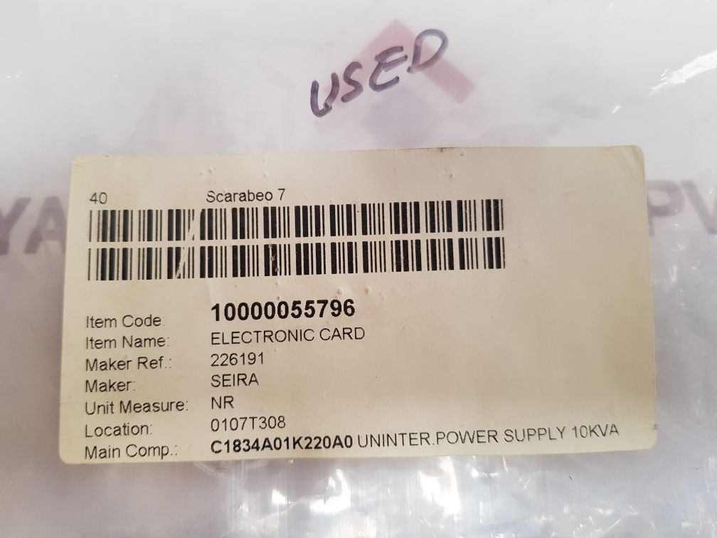 Seira 22619/1 electronic card