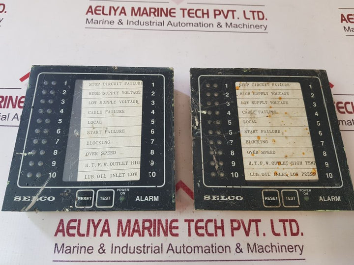 Selco M1000-29-10B Alaram Annunciator/Monitor 24 Volt 326877