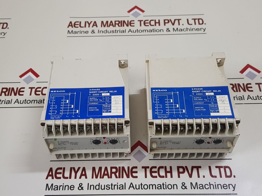 Selco T2300-01 3-Phase Short-Circuit Relay 5A