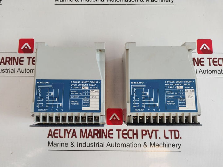 Selco T2500 3-phase Short-circuit Over-current Relay T2500-12