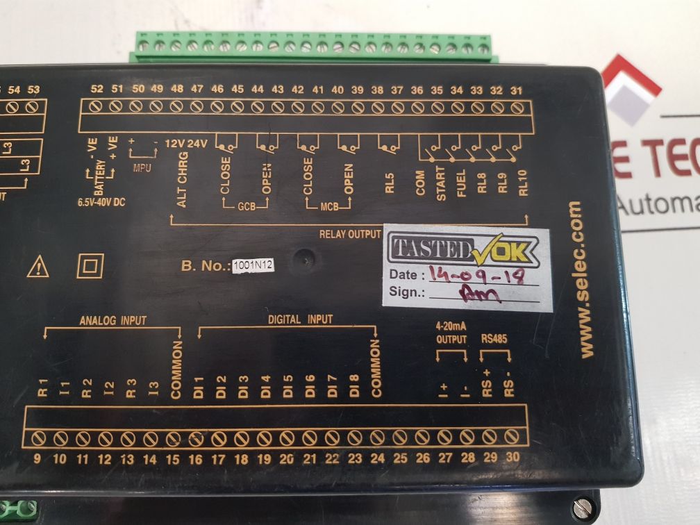 Selec amf1101 failure controller 6.5v-40v dc