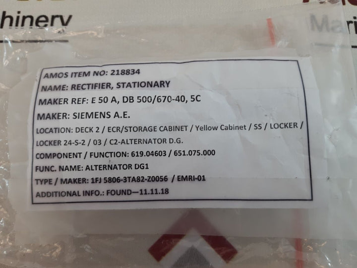Semikron Skd 51/12 Power Bridge Rectifier