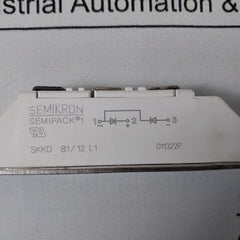 Semikron Semipack Skkd 81/12 L1 Rectifier Diode Module 011322P