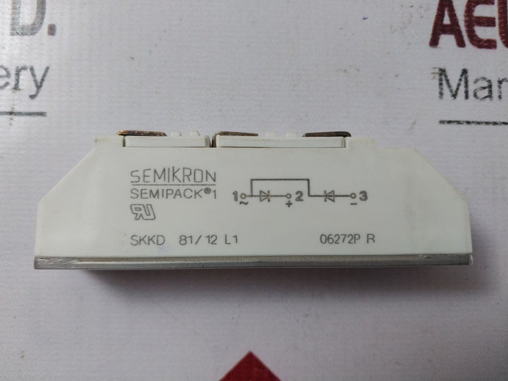 Semikron Semipack 1 Skkd 81/12 L1 Rectifier Diode Module 06272P R