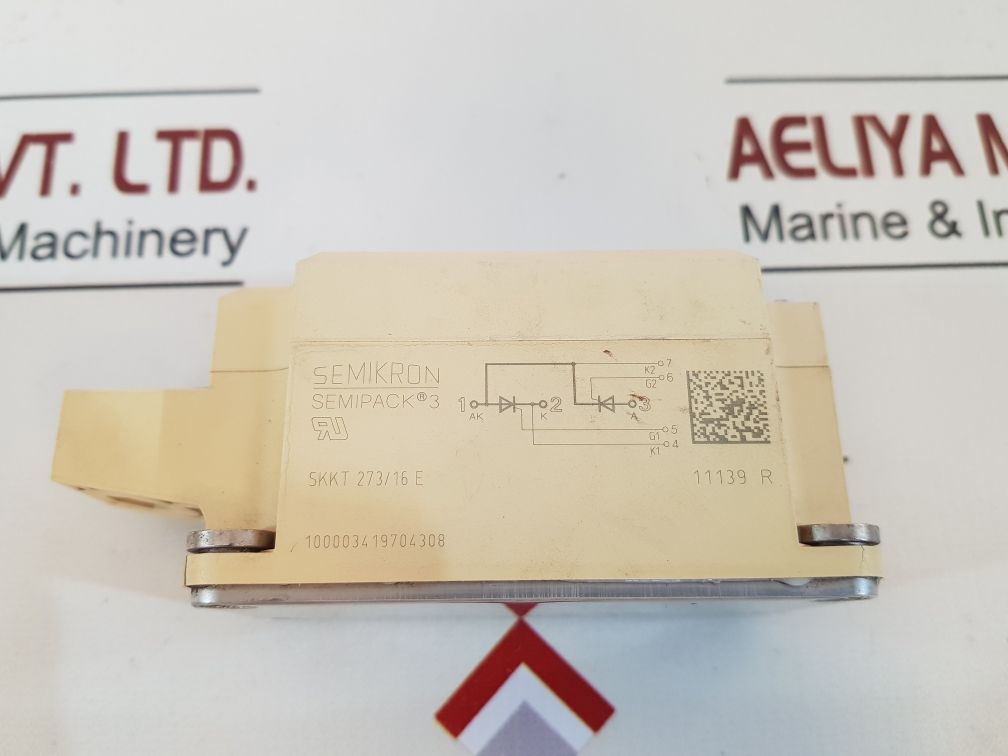 Semikron Semipack 3 Skkt 273/16 E Thyristor Module 11139 R
