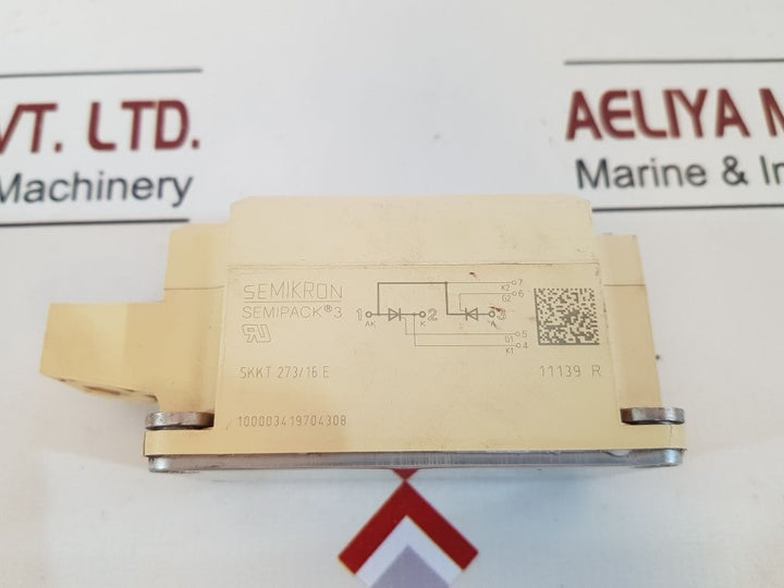 Semikron Semipack 3 Skkt 273/16 E Thyristor Module 11139 R