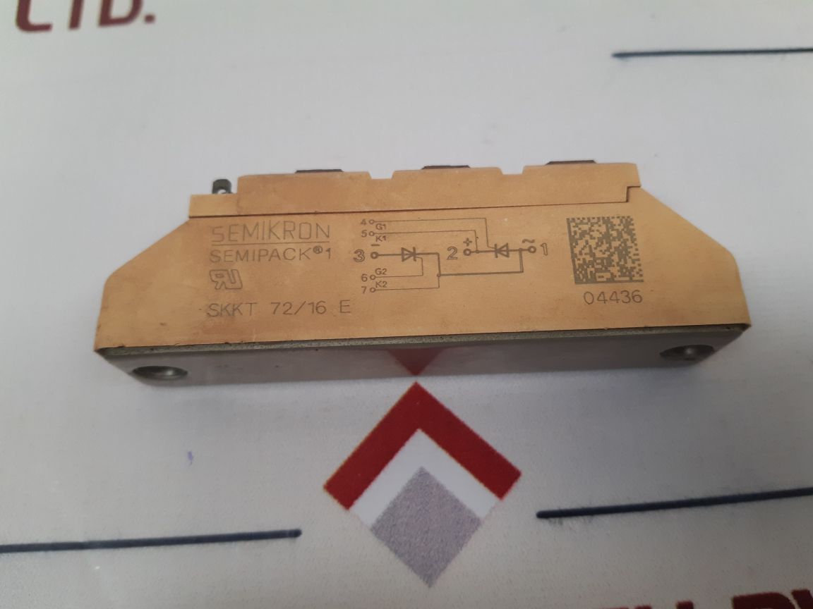 Semikron Skkt 72/16E Thyristor Module 04436