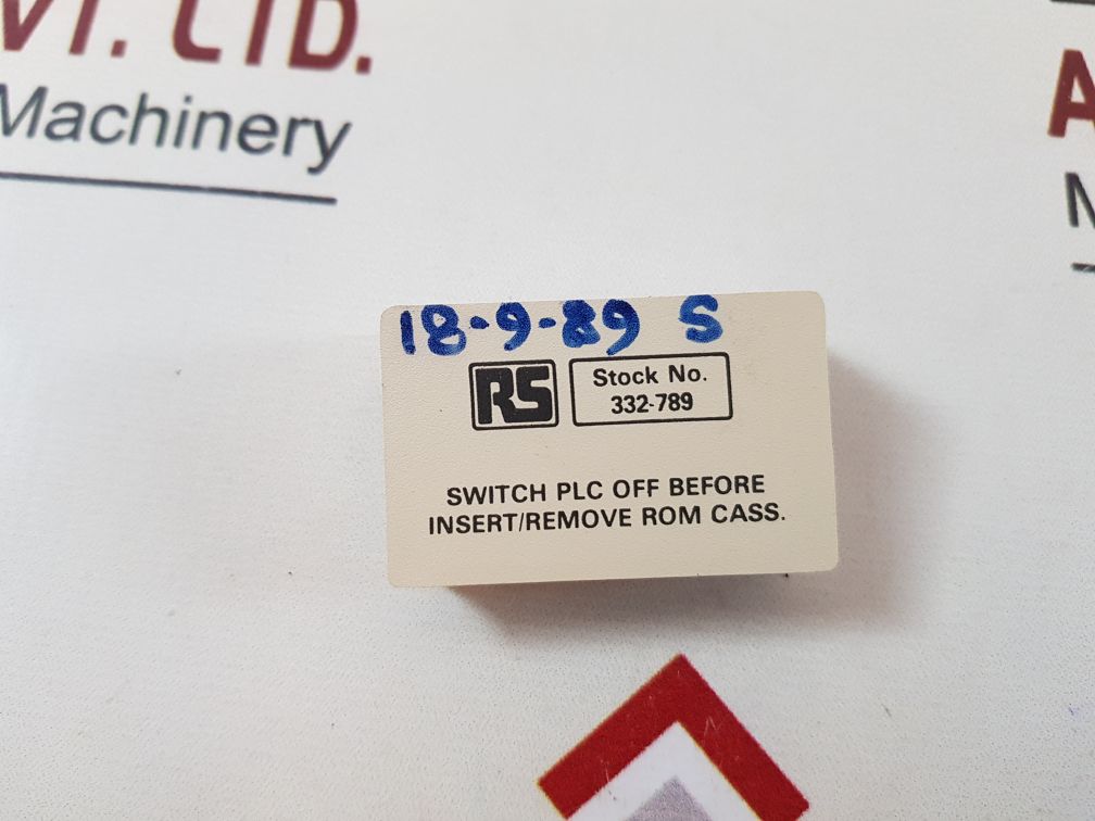 Set of 2X Rs 332-789 blank plc eprom cassette