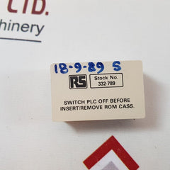 Set of 2X Rs 332-789 blank plc eprom cassette