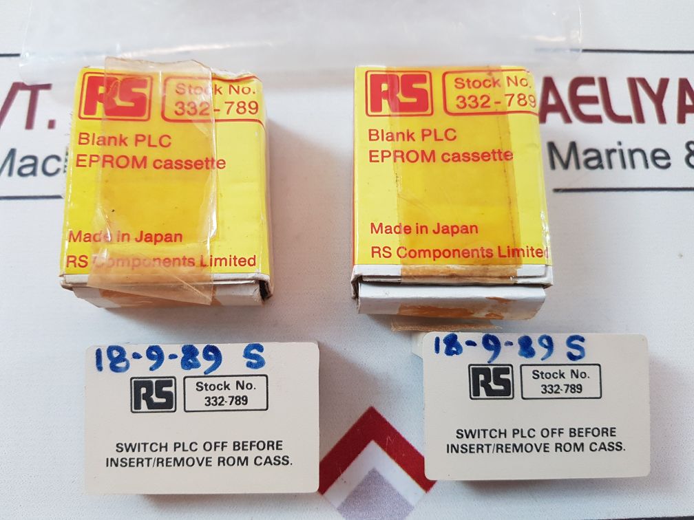 Set of 2X Rs 332-789 blank plc eprom cassette