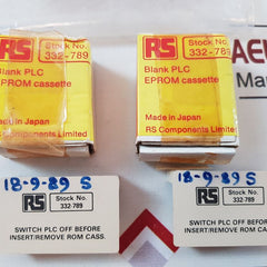 Set of 2X Rs 332-789 blank plc eprom cassette