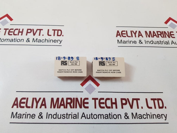 Set of 2X Rs 332-789 blank plc eprom cassette
