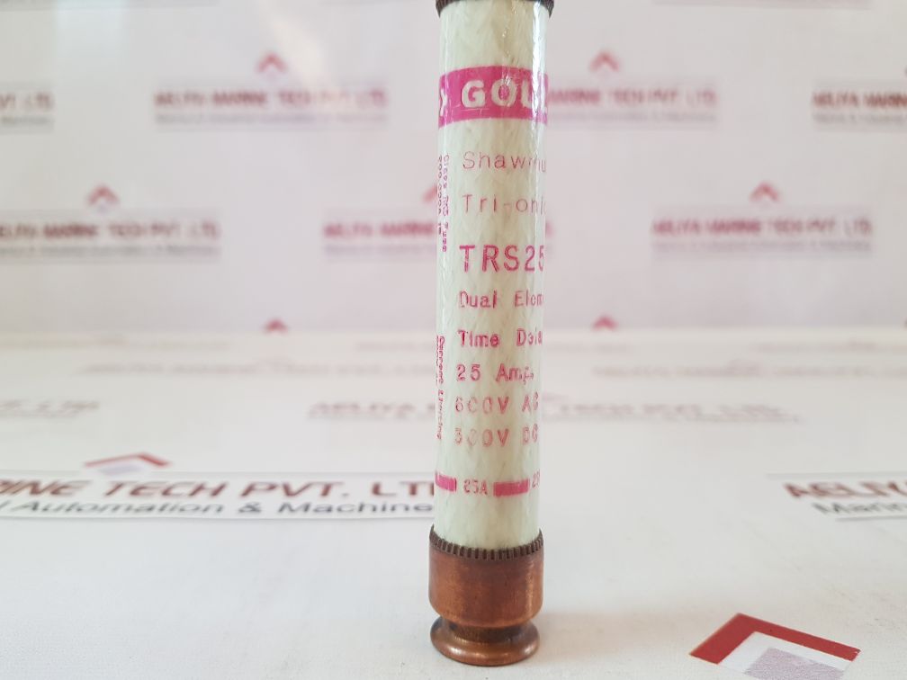 Set of 2X Gould shawmut tri-onic TRS25R time delay fuse 600V AC