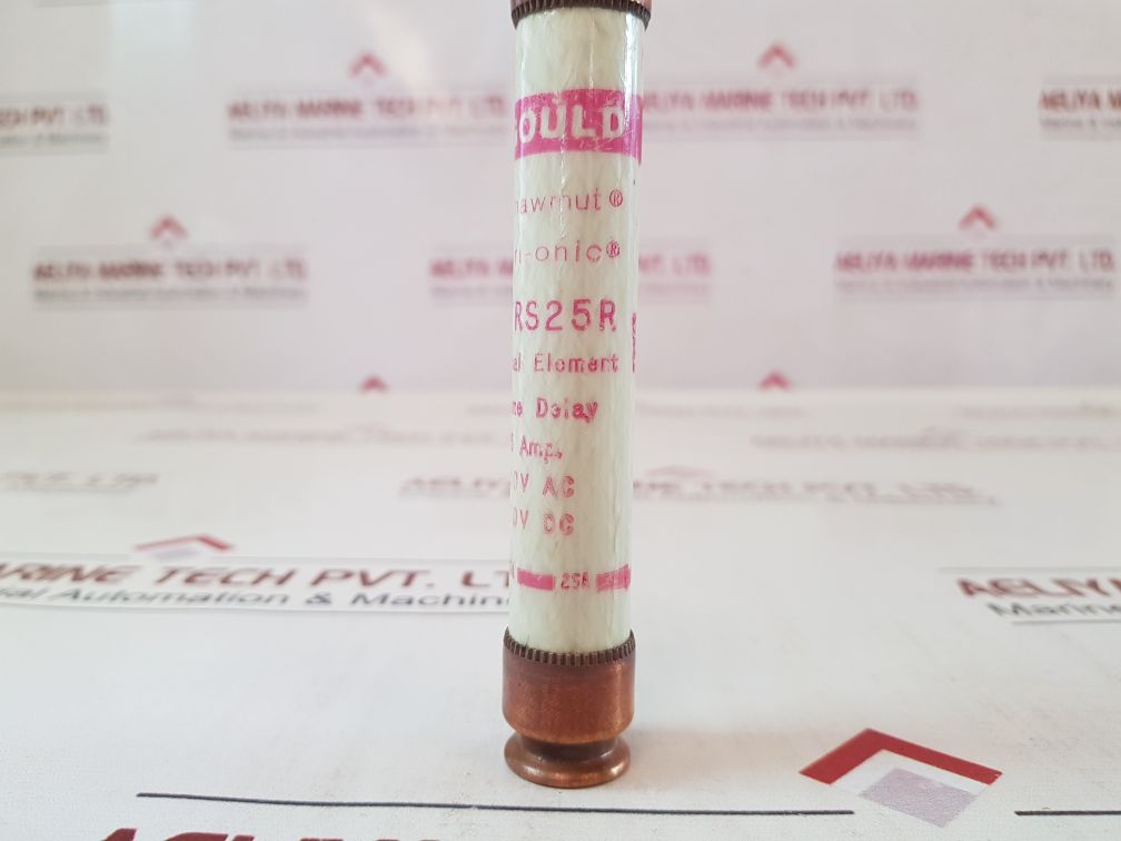 Set of 2X Gould shawmut tri-onic TRS25R time delay fuse 600V AC