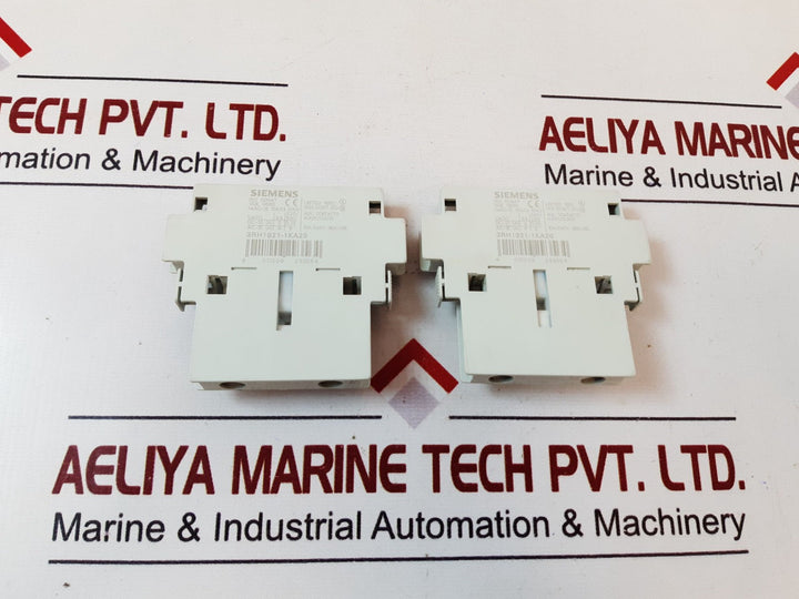 Set of 2X Siemens 3rh1921-1ka20 auxiliary contact block