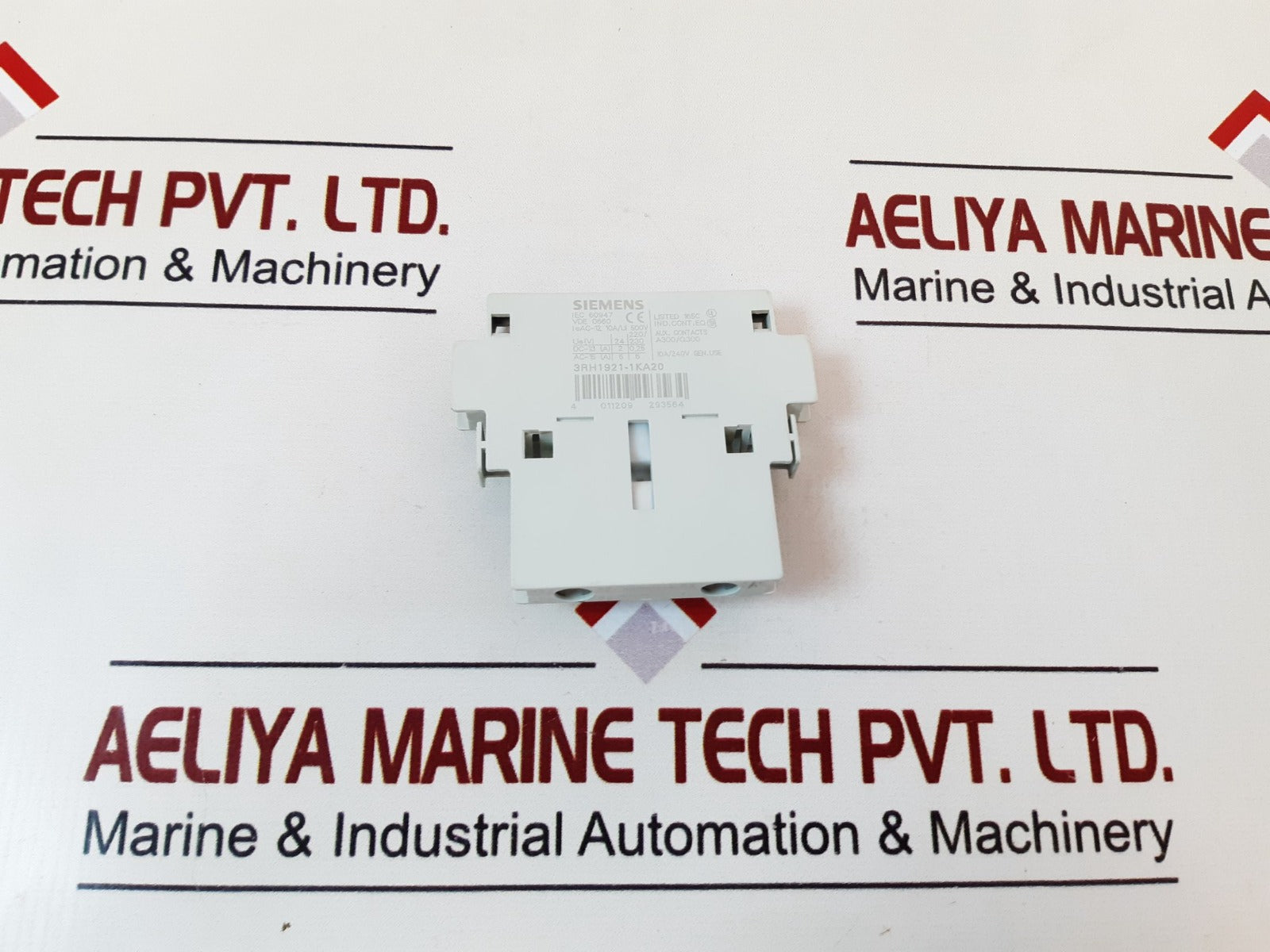 Set of 2X Siemens 3rh1921-1ka20 auxiliary contact block