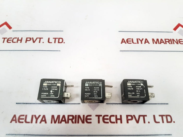 Set Of 3X Janatics Ac23B Solenoid Coil 110V Ac 50Hz