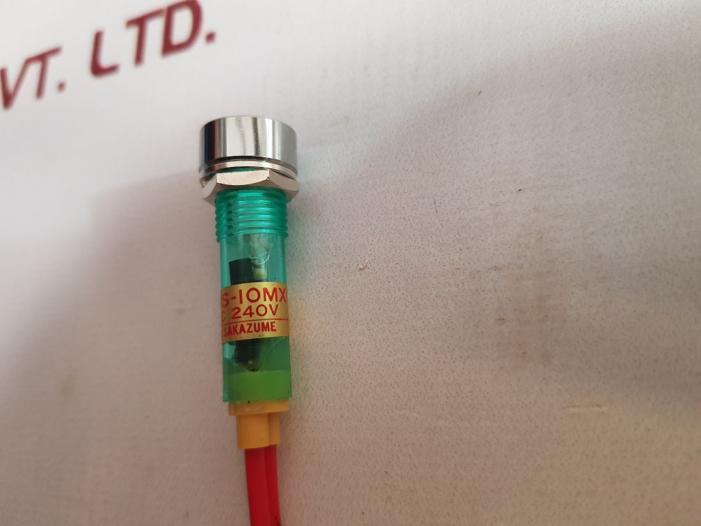 Set of 4X Sakazume lms-10mx green pilot lamp