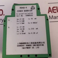 Shanghai Rdaq-4 Zener Barrier