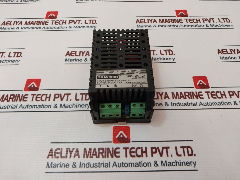 Shavison G31-24-24 Din Rail Mountable Power Supply 230Vac 0.3A 50/60Hz
