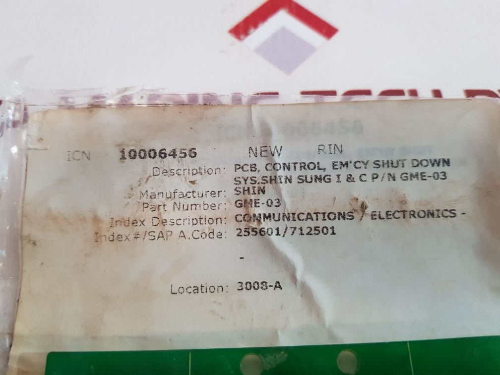 Shin Gme-03 Pcb Card