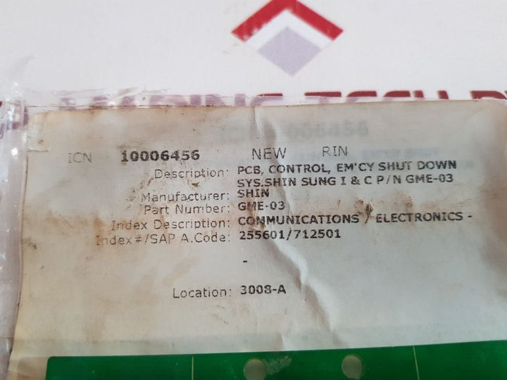 Shin Gme-03 Pcb Card