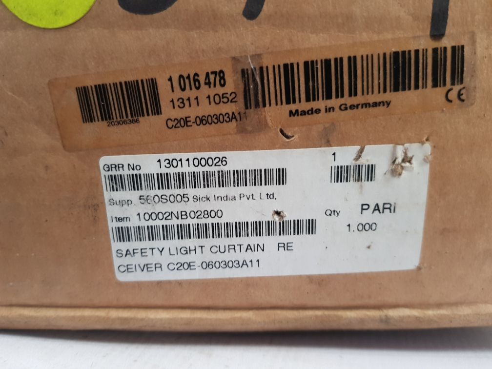 Sick c20e-060303a11 safety light curtain