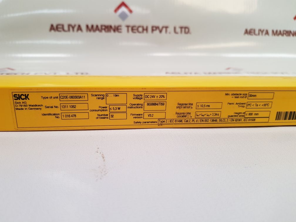 Sick c20e-060303a11 safety light curtain