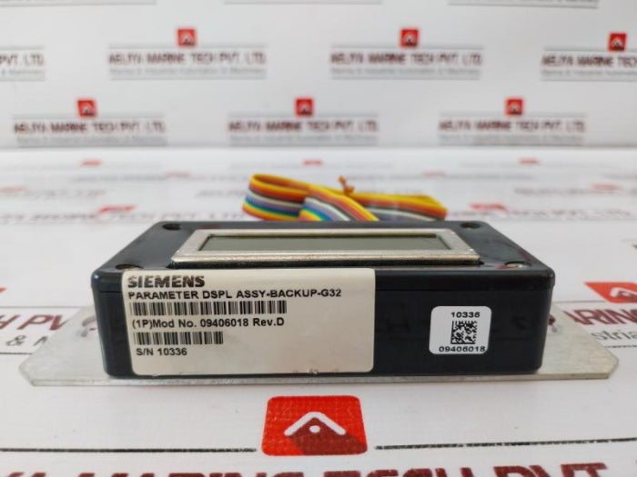 Siemens 09406018 Parameter Display Assembly Backup G32 Rev D