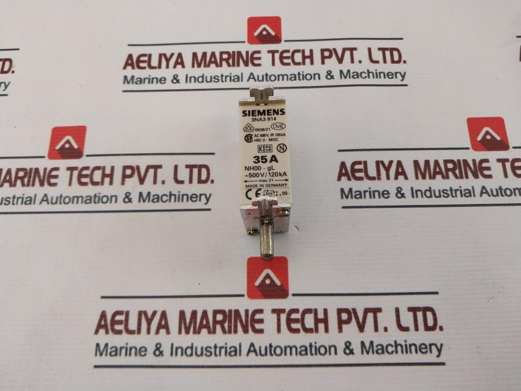 Siemens 3Na3 814 Fuse 35A 500V 120Ka