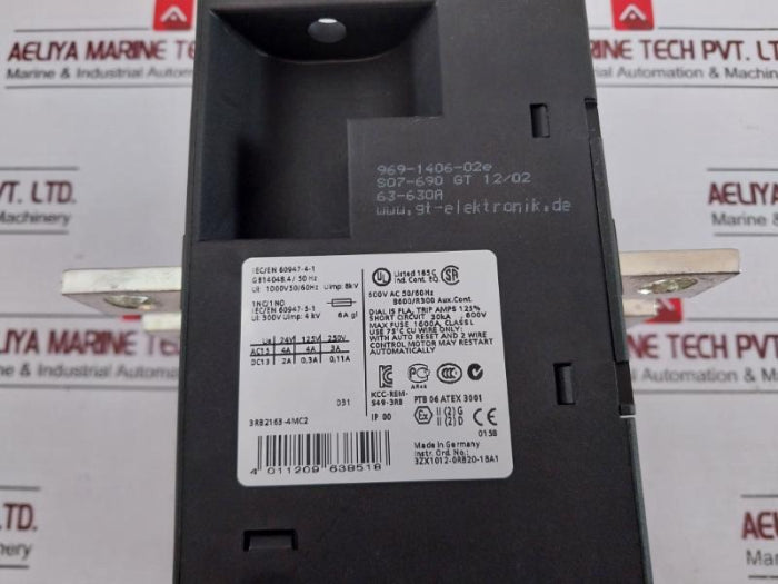 Siemens 3Rb2163-4Mc2 Sirius Solid-state Overload Relay 160-630A Max