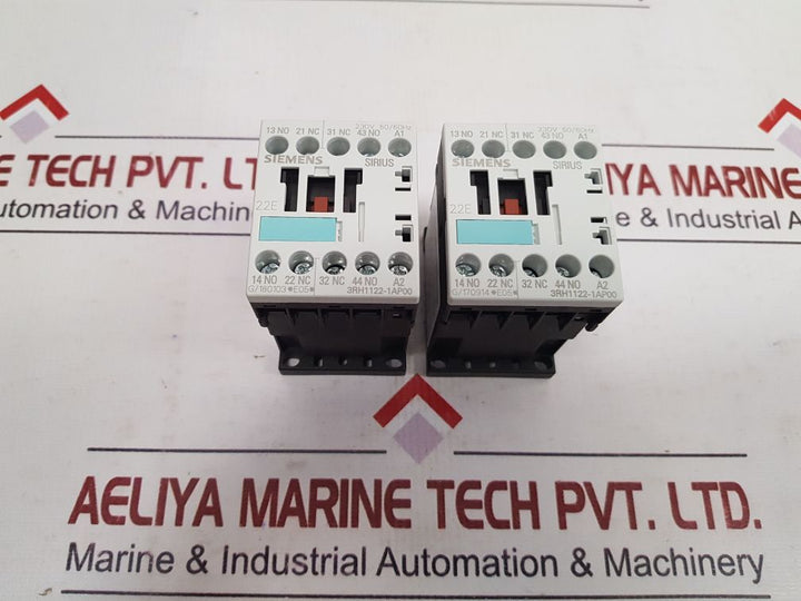 Siemens 3Rh1122-1Ap00 Contactor Relay 240V Ac