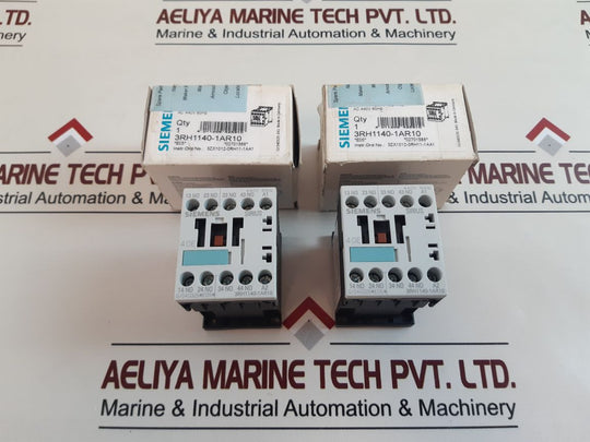 Siemens 3Rh1140-1Ar10 Contactor Relay 440V 60Hz