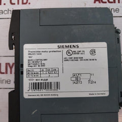 Siemens 3rn2000-1aa30 Thermistor Motor Protection Relay 50hz 300v 24vac/dc Ip20