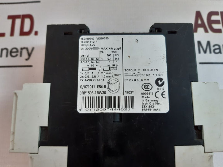 Siemens Sirius 3Rp1505-1Rw30 Time Relay