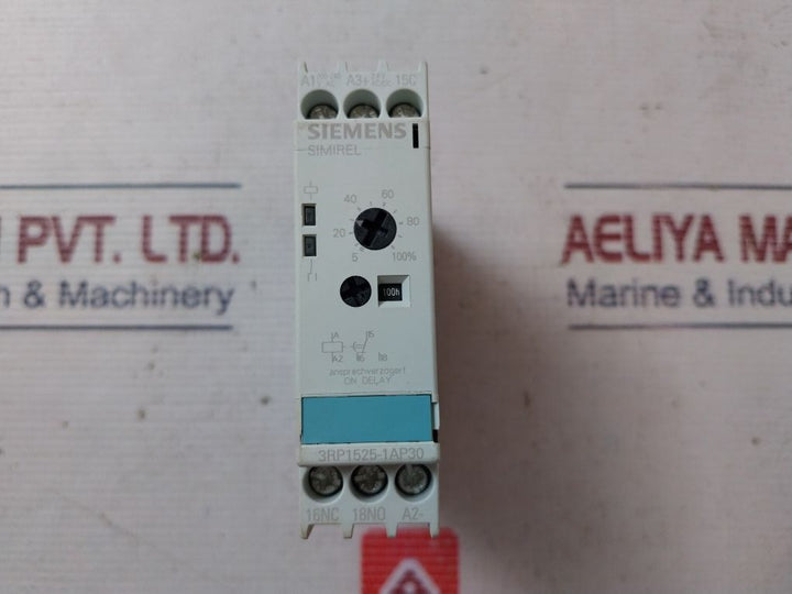 Siemens 3Rp1525-1Ap30 Time Relay On Delay 200-240V Ac