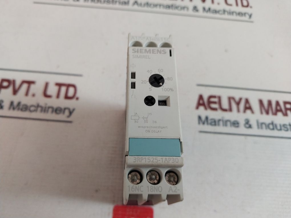 Siemens 3Rp1525-1Ap30 Time Delay Relay 24V Ac/Dc