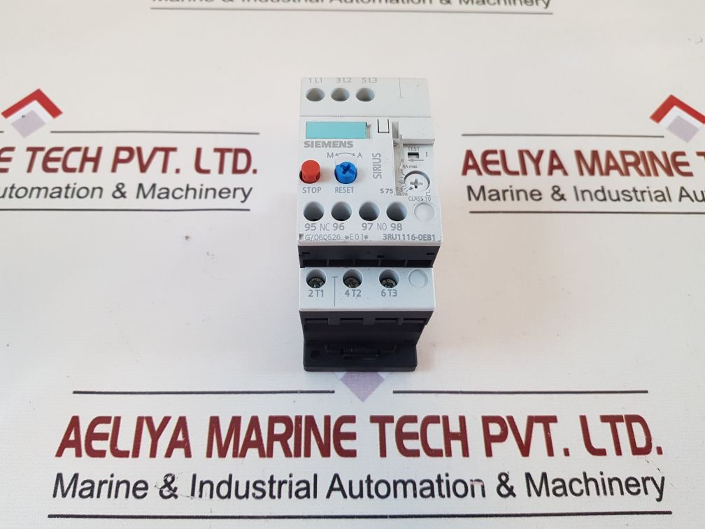 Siemens 3Ru1116-0Eb1 Overload Relay 600Vac